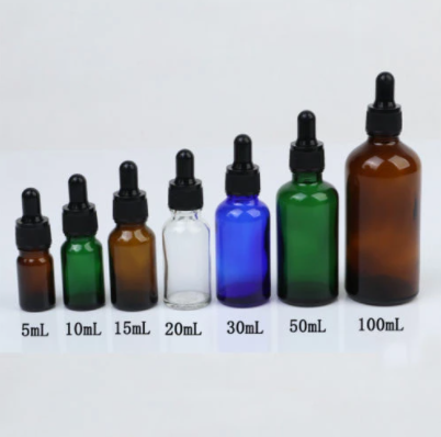 スポイト瓶 黒キャップ30ml 100個 取寄（納期：3～4週間）